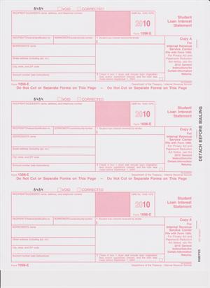 Use Form 1098-E, Student Loan Interest Statement, if you receive student 